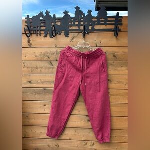 266.ATHLETA Women’s Linen High Rise Jogger Pants.